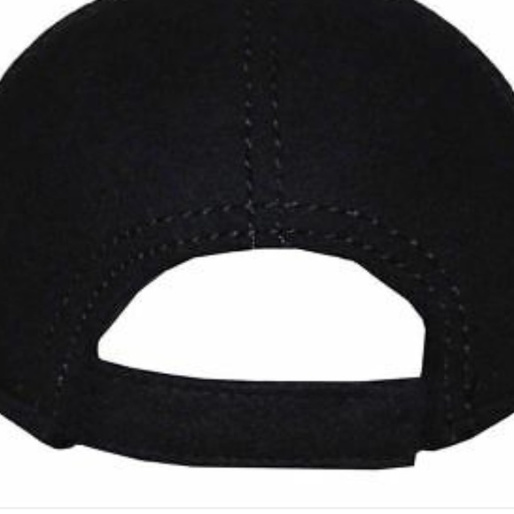 WOOL FELT BASEBALL CAP - BLACK - Picture 6 of 9